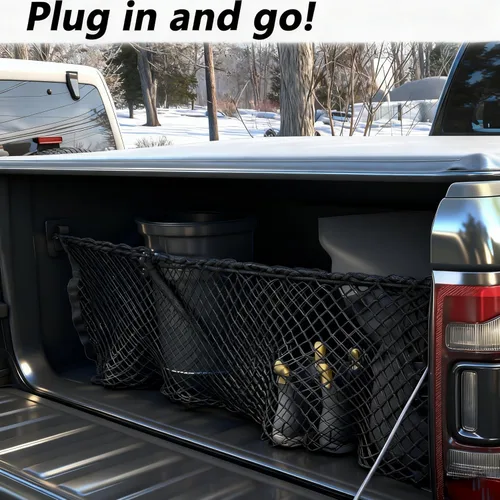 Vista 6 de Red de carga para portón trasero de cama compatible con Dodge Ram 1500 2500 3500 2019 2021 2022 2023 2024 2025