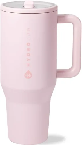 Vista 12 de HydroJug Traveler - Botella de agua de 40 onzas con asa y popote abatible, cabe en el soporte para tazas, vaso resistente a fugas, reutilizable