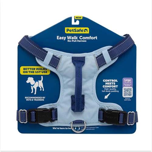 Vista 17 de PetSafe Easy Walk Comfort - Arnés para perro sin tirones, mejor arnés de entrenamiento para caminar, diseño acolchado de cuerpo completo, tela