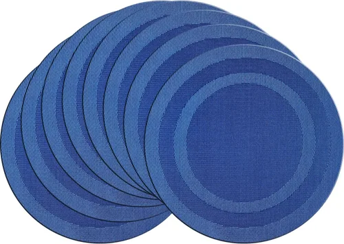 Vista 32 de PIGCHCY Juego de 4 manteles individuales en forma de cuña para mesa de comedor, tejido cruzado, lavables, resistentes al calor, manteles