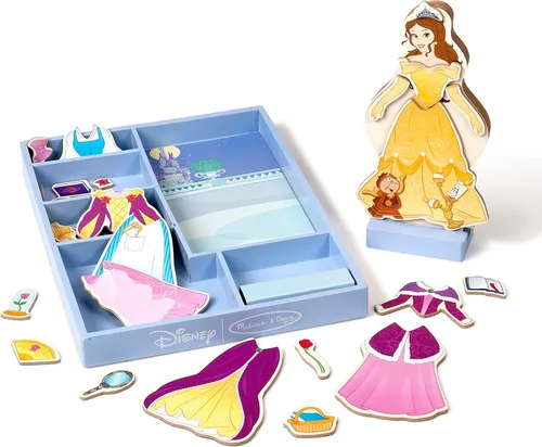Vista 10 de Melissa & Doug Disney Princess Ariel - Juego de muñeca magnética de madera para disfrazarse (más de 30 piezas)