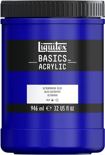 Vista 28 de Liquitex BASICS Pintura Acrílica, Tubo de 250ml (8.5 oz), Azul Ftalocianina