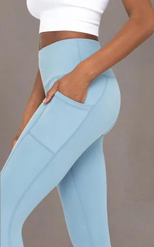 Vista 7 de Yogalicious - Leggings de cintura alta para mujer, a prueba de sentadillas, para entrenamiento, correr, yoga