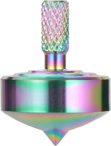 Vista 12 de Parte superior giratoria de acero inoxidable, mini giroscopio de escritorio de precisión, mata el tiempo, reduce el estrés, TDAH, giroscopio