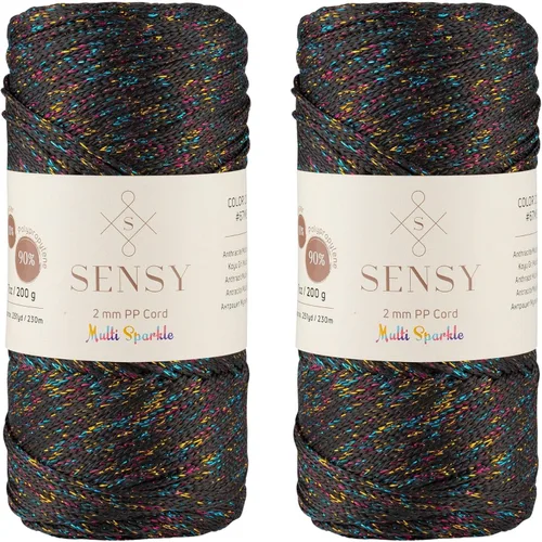 Vista 149 de Sensy Premium 2mm 229.5 metros de cuerda de poliéster 100% cordón de polipropileno Cordón de macramé 2mm Cordón para bolso de crochet Hilo