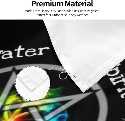 Vista 5 de Wicca 5 Five Elements Earth Wicca Wicca - Bandera de jardín estadounidense de 3 x 5 pies, decoración al aire libre, cartel para fiesta, desfile