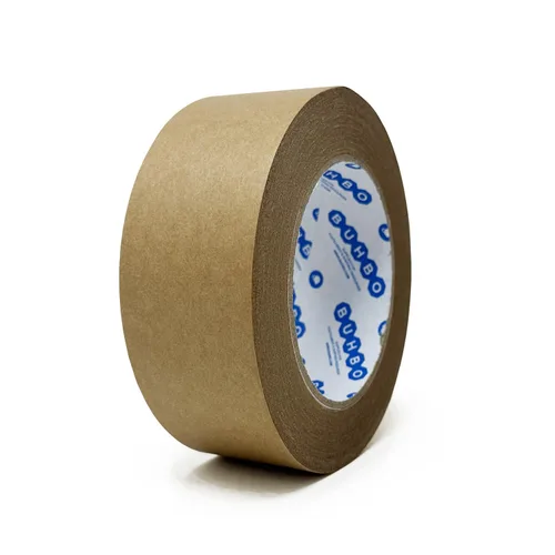 Vista 8 de Buhbo Cinta de embalaje de papel kraft marrón, cinta móvil resistente para envío de cajas y cartones, sellado, cinta adhesiva para manualidades, 2