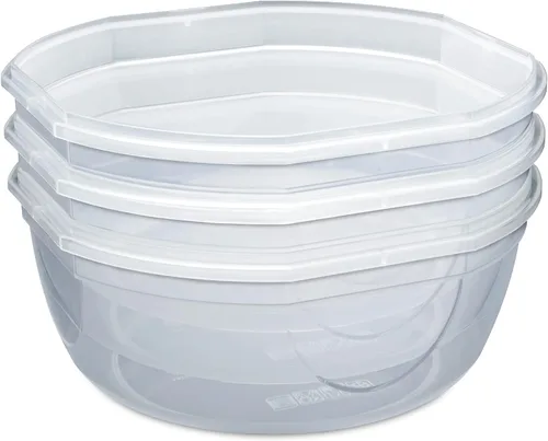 Vista 9 de Sterilite Recipiente con sello ultrasellado de 2.5 cuartos de galón, recipiente hermético para almacenamiento de alimentos, plástico, tapa