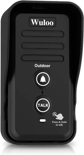 Vista 11 de Wuloo Timbre de puerta de intercomunicador inalámbrico para intercomunicador doméstico (1 y 1 blanco)