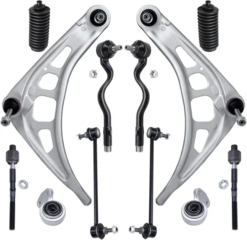Vista 97 de Detroit Axle – 12 brazos de control superiores e inferiores delanteros con rótulas, barras de unión exteriores e interiores con topes, barras