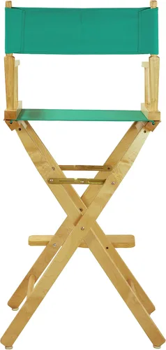 Vista 254 de Casual Home - Silla de director de 24.0 in, marco negro, con lona azul marino, altura de mostrador