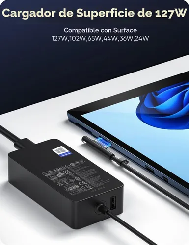 Vista 3 de Cargador de superficie 127W para Microsoft Surface Charger 127W 102W 65W