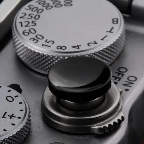 Vista 2 de Botón de liberación del obturador suave (paquete de 2) Botón de obturador de cámara cóncava de gama alta