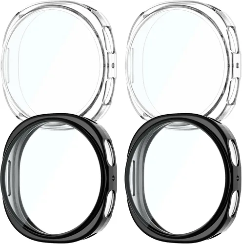 Vista 11 de Rc-Z [Packo de 4] Protector de pantalla para Samsung Galaxy Watch 6 de 40 mm, funda protectora de TPU suave, cubierta facial de repuesto, accesorios