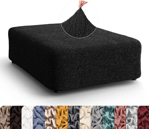 Vista 16 de PAULATO BY GA.I.CO. Funda para Otomana Pequeña Funda para Taburete Funda para Puf - Funda de Tela de Poliéster Suave - Protector de Muebles Elástico