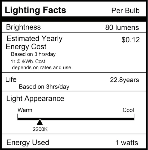 Vista 9 de Bombillas LED G40 Edison de filamento mini globo de 1 W equivalente a 10 vatios incandescentes - E26 base de tornillo bombillas LED ultra cálidas