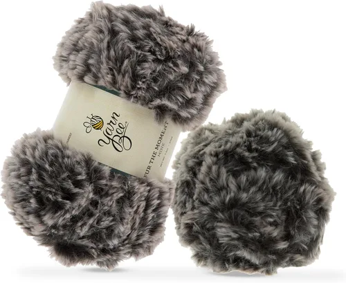 Vista 15 de Bee - Hilo súper voluminoso para tejer y tejer, madeja suave de 62 yardas de hilo 100% poliéster para mantas, sombreros y más, accesorios