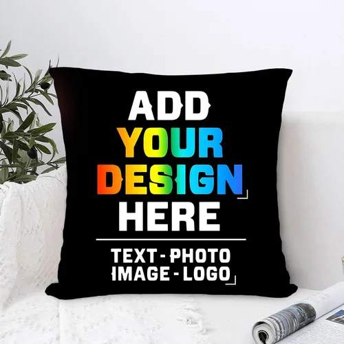 Vista 4 de Funda de almohada personalizada con imagen, almohada decorativa personalizada para cualquier imagen, funda de cojín decorativa para cama o sofá