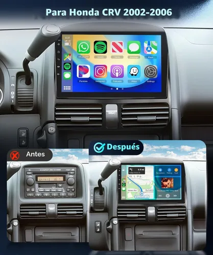 Vista 2 de Estéreo de coche WiFi 5G para Honda CRV 2002-2006 Radio de coche