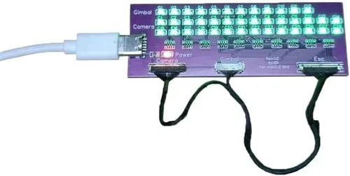 Vista 4 de [Piezas para drones] Cámara cardán para DJI Mavic 2 Pro Zoom Lens Frame Cover Roll/Yaw Arm Pitch/Roll Motor Signal PTZ Cable Reparación Piezas