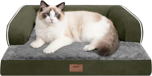 Vista 65 de Cama ortopédica extra grande para perros impermeable: cama de espuma viscoelástica para perros XL y extra grandes, sofá sofá, lavable con funda