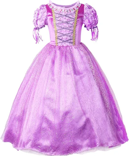 Vista 2 de JerrisApparel Disfraz de princesa de Halloween para niñas, vestido de fiesta de cumpleaños de Navidad