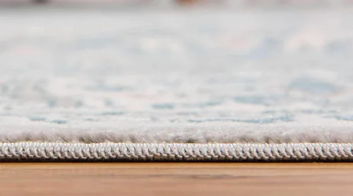 Vista 4 de Unique Loom Paris Collection - Alfombra rectangular de 5 pies 1 pulgada x 8 pies, color gris oscuro/beige Bronceado/Azul
