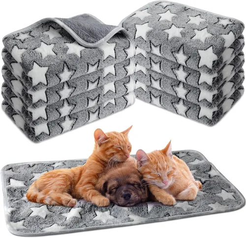 Vista 9 de Tudomro 8 Piezas Mantas para Conejillo de Indias Absorbentes Lavables Ropa de Cama de Vellón Animal Forros de Jaula Impermeables Reutilizables