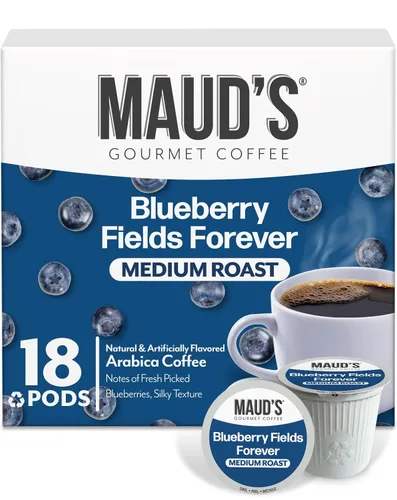 Vista 57 de Maud's - Cápsulas de café reciclables, compatibles con la cafetera Keurig K-Cup, una sola porción de café 100% arábica de tueste medio, 18