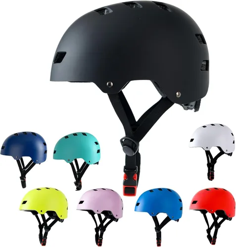 Casco de bicicleta en 3 tallas para adolescentes, niños, jóvenes, adultos, Bavilk Casco de monopatín ajustable multideporte para bicicleta,