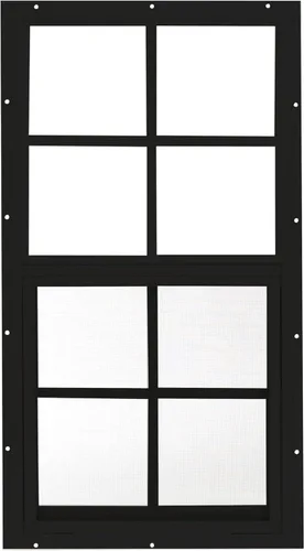 Vista 12 de Ventanas de cobertizo de 14 x 27 pulgadas (paquete de 1) Ventanas corredizas con vidrio templado y pantallas Montaje empotrado, marcos de Blanco