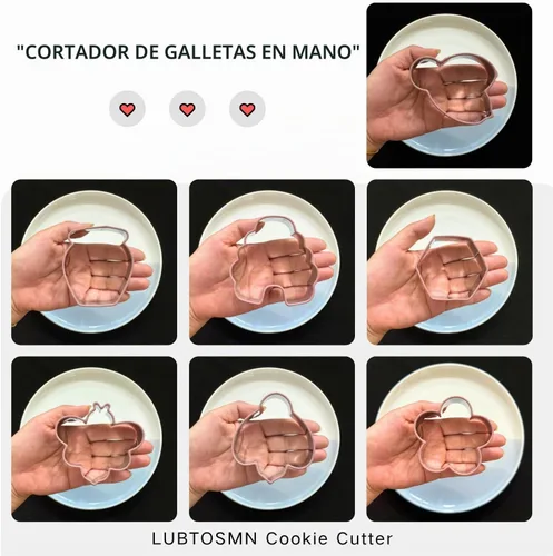Vista 8 de LUBTOSMN Juego de cortadores de galletas con temática de abeja, juego