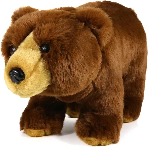 Ice King Bear - Oso marrón realista de peluche de 12 pulgadas