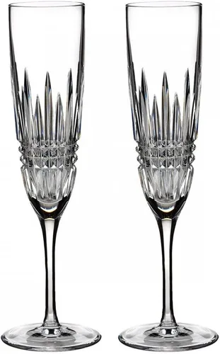 Waterford Juego de 2 copas de champán Lismore Diamond