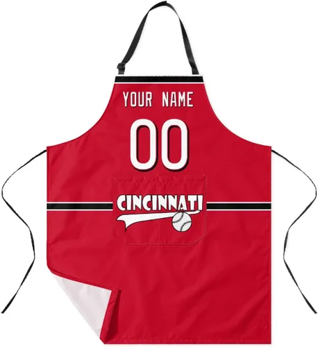 Vista 11 de ANTKING Custom Apron with Pocket Custom Any Name and Any Number Gifts for Dad Men Fans