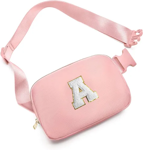 Vista 112 de Gitus Regalos de cumpleaños para niñas de 8, 9, 10, 11, 12, 13 años, cangurera personalizada, bolsa cruzada con letra inicial, bolsa para cinturón