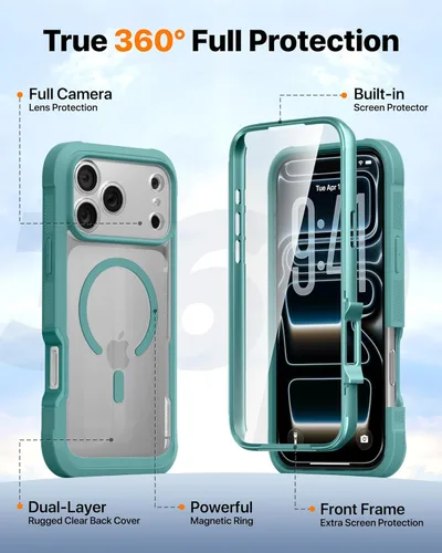 Vista 70 de DIACLARA - Funda transparente compatible con iPhone XR 6.1 pulgadas 2018