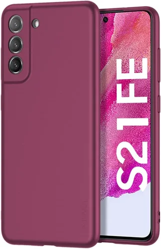 Vista 9 de X-level Funda para Samsung Galaxy S21 FE 5G Slim Fit Soft TPU Super Thin Phone Back Cover, Light Protective Matte Finish Coating Cases para Samsung