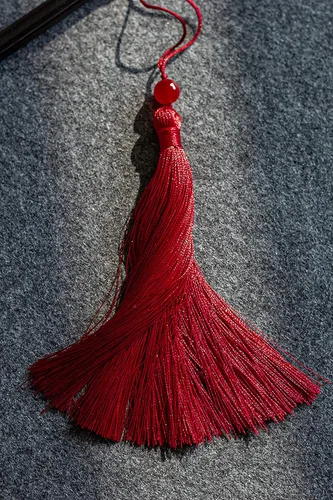 Vista 6 de Ventilador de mano bordado de seda translúcida, ventilador redondo chino, ventilador de mano antiguo, ventilador de baile tradicional de palacio