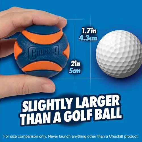 Vista 2 de Chuckit Ultra Squeaker Ball pequeña (1 paquete)