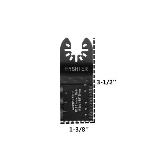 Vista 3 de 100 Piezas Hojas de Herramientas Oscilantes, Hojas de Sierra Oscilantes Universales Profesionales, Hojas Multiherramienta para Madera, Herramienta