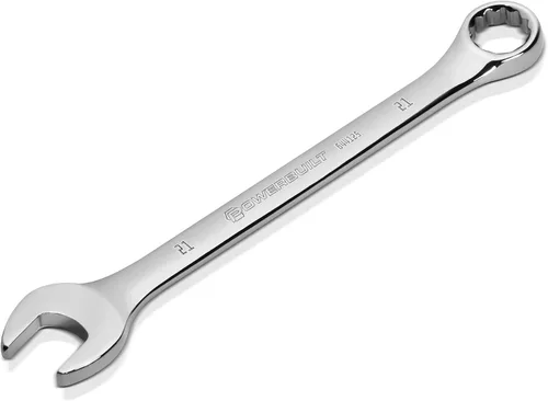 Vista 9 de Powerbuilt Llave combinada métrica de 0.236 in, caja de doble extremo de 12 puntos y extremo abierto, desplazamiento de 15 grados - 644110