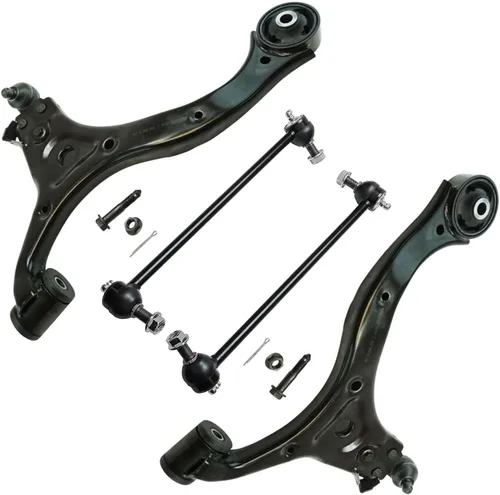 Vista 206 de Detroit Axle - Ejes de eje delantero izquierdo derecho CV + brazos de control delanteros inferiores de repuesto para Ford Focus 2000-2004 - Juego