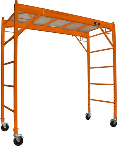 Vista 3 de WEN 31110T - Andamio multiusos de acero con ruedas y capacidad de 1,000 libras de estilo Baker de 6.25 pies