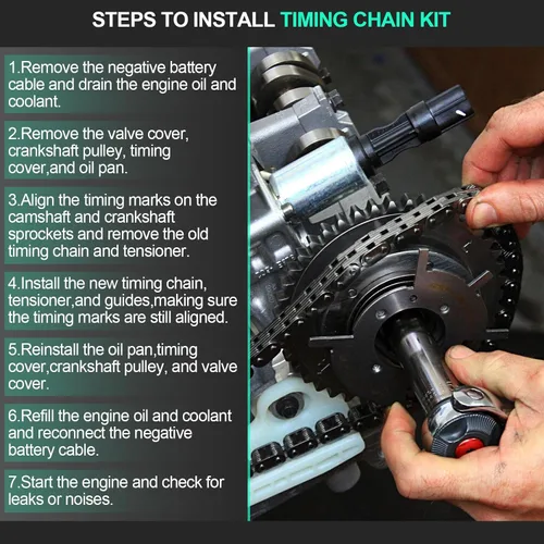 Vista 8 de Kit de cadena de distribución para 2007 2008 2009 2010 2011 2012 para Mini Cooper 1.6L L4 DOHC