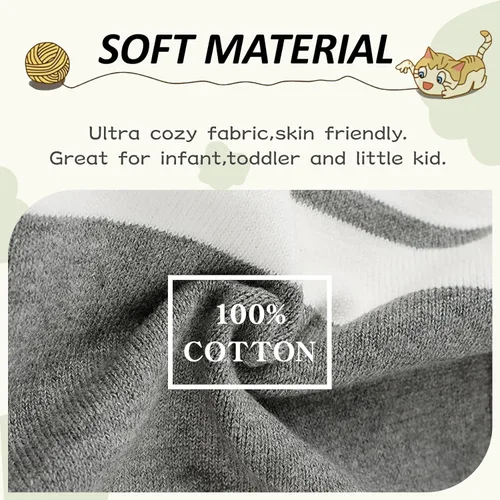 Vista 5 de Peecabe Suéter de punto trenzado para bebés y niños pequeños, de manga larga, cuello redondo, a rayas, de algodón, para otoño e invierno, 1-5T