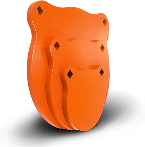 Vista 3 de Highwild Objetivos de Tiro de Acero AR500 Combo Blancos Metálicos Gong Silueta para Campo de Tiro Exterior