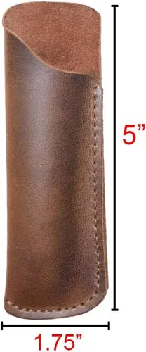 Vista 3 de Hide & Drink, Estuche de peine rústico (peine no incluido), funda protectora, funda elegante, cuidado personal, accesorios de peluquería, cuero