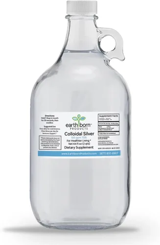 Vista 12 de Earthborn - Líquido de plata coloidal (2 onzas) 100 PPM y agua de plata monatómica 99.999% pura, suplemento coloidal de plata natural para apoyo