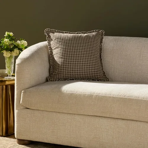 Vista 6 de Loloi Chris Loves Julia Dinah Collection PCJ0012 - Almohada de 18" x 18", solo funda, color castaño